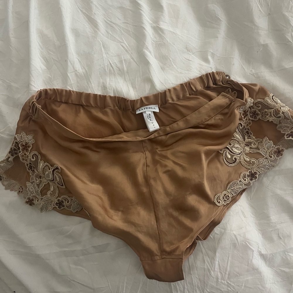 La Perla Maison Women's Silk Lace Shorts